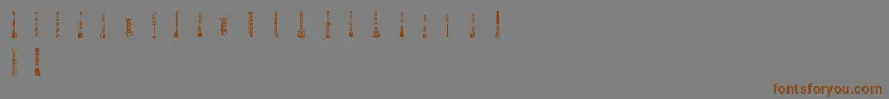Barberpoles Font – Brown Fonts on Gray Background