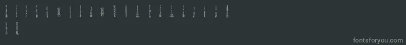 Barberpoles Font – Gray Fonts on Black Background