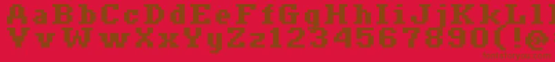 Ceriph0766 Font – Brown Fonts on Red Background