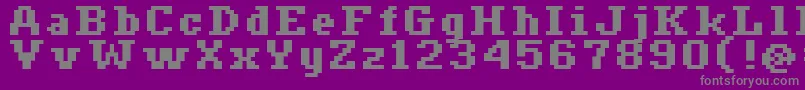 フォントCeriph0766 – 紫の背景に灰色の文字