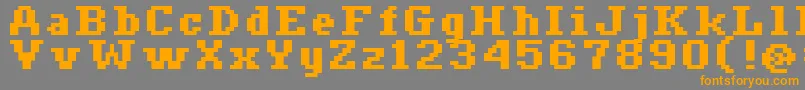 Ceriph0766 Font – Orange Fonts on Gray Background