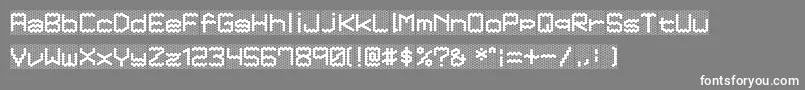 Honeycomb Font – White Fonts on Gray Background