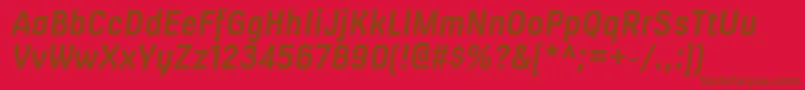 fuente MilibusrgBolditalic – Fuentes Marrones Sobre Fondo Rojo