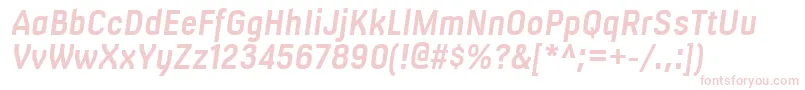 MilibusrgBolditalic Font – Pink Fonts on White Background