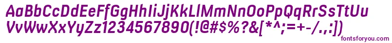 MilibusrgBolditalic Font – Purple Fonts on White Background