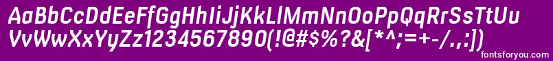 MilibusrgBolditalic Font – White Fonts on Purple Background