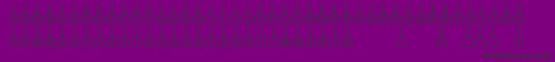 Proxanys-Schriftart – Schwarze Schriften auf violettem Hintergrund