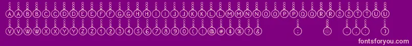Police Proxanys – polices roses sur fond violet