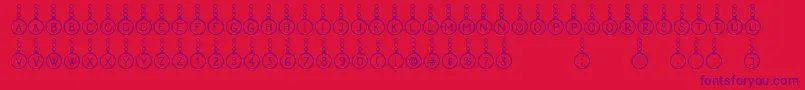 Proxanys Font – Purple Fonts on Red Background