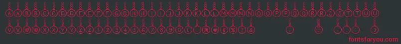 Proxanys Font – Red Fonts on Black Background