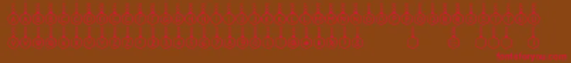 Proxanys Font – Red Fonts on Brown Background