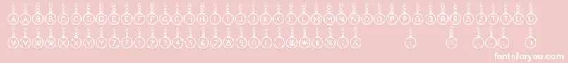 フォントProxanys – ピンクの背景に白い文字