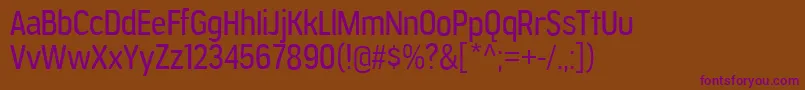 Шрифт JesayaFree – фиолетовые шрифты на коричневом фоне