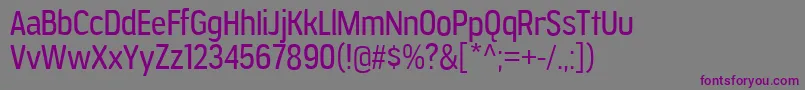 Шрифт JesayaFree – фиолетовые шрифты на сером фоне