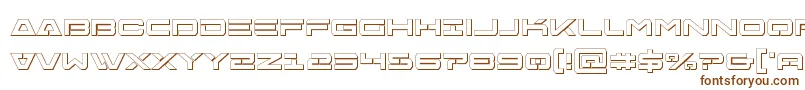 Weitere Informationen zur Freeagentbold3D-Schriftart Freeagentbold3D-Schriftart – Braune Schriften auf weißem Hintergrund