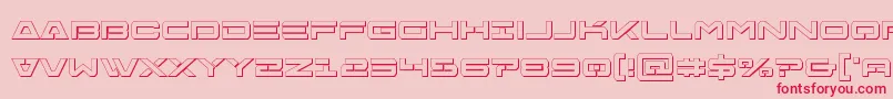 fuente Freeagentbold3D – Fuentes Rojas Sobre Fondo Rosa