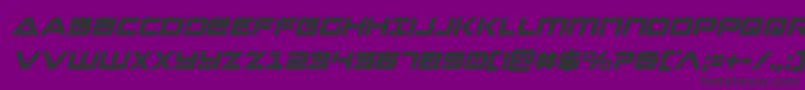 Strikelordcondital Font – Black Fonts on Purple Background