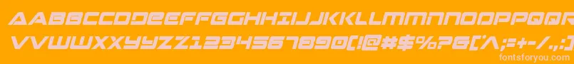 Strikelordcondital Font – Pink Fonts on Orange Background