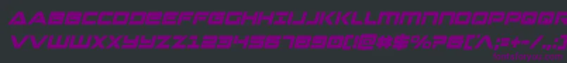 Strikelordcondital Font – Purple Fonts on Black Background