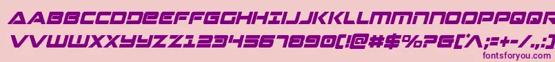 Strikelordcondital Font – Purple Fonts on Pink Background
