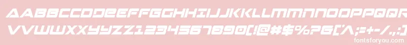 Strikelordcondital Font – White Fonts on Pink Background