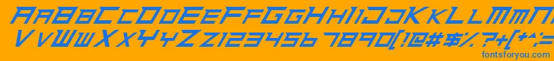 More about NinjaRush Font NinjaRush Font – Blue Fonts on Orange Background