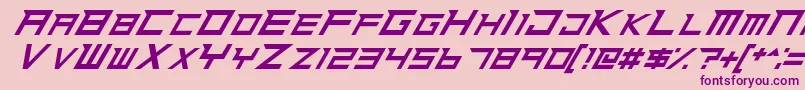 En savoir plus sur la police NinjaRush Police NinjaRush – polices violettes sur fond rose