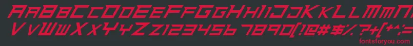 NinjaRush Font – Red Fonts on Black Background