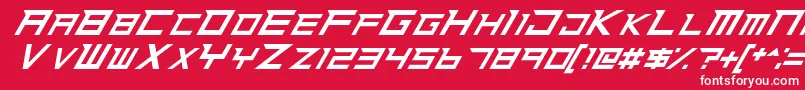 fuente NinjaRush – Fuentes Blancas Sobre Fondo Rojo