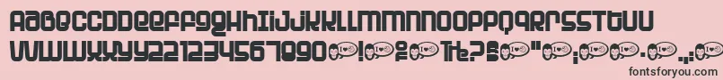 PlanetPlanet Font – Black Fonts on Pink Background
