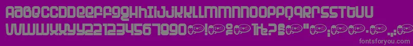 PlanetPlanet Font – Gray Fonts on Purple Background