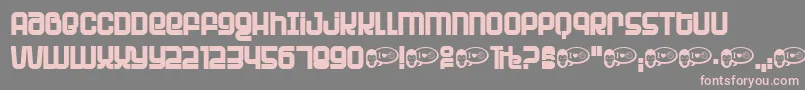 PlanetPlanet Font – Pink Fonts on Gray Background