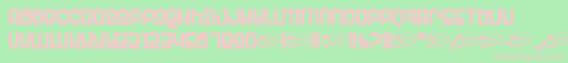 Шрифт PlanetPlanet – розовые шрифты на зелёном фоне