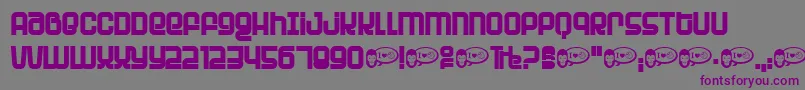 PlanetPlanet Font – Purple Fonts on Gray Background