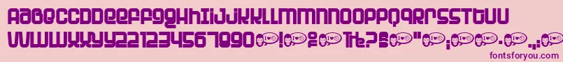 PlanetPlanet Font – Purple Fonts on Pink Background