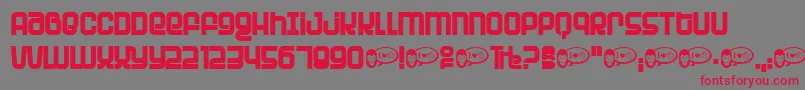 PlanetPlanet Font – Red Fonts on Gray Background