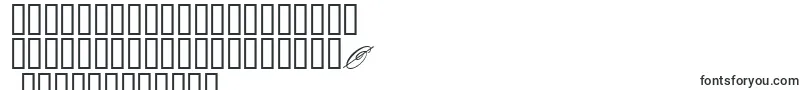 フォントQuadrillescriptssk – シンディ文字