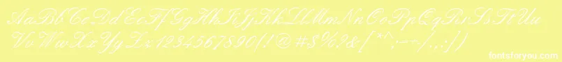 fuente Quadrillescriptssk – Fuentes Blancas Sobre Fondo Amarillo