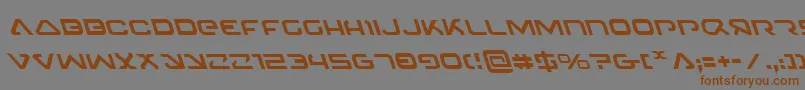 4114BlasterLeftalic Font – Brown Fonts on Gray Background