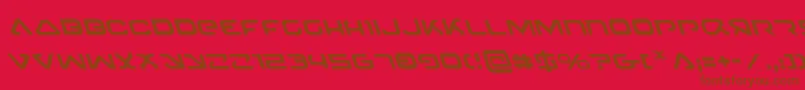4114BlasterLeftalic Font – Brown Fonts on Red Background
