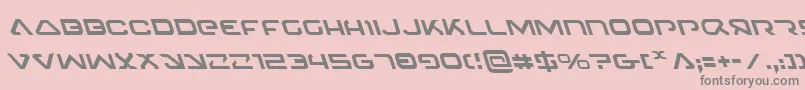 4114BlasterLeftalic Font – Gray Fonts on Pink Background