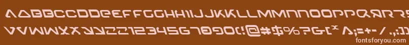 Шрифт 4114BlasterLeftalic – розовые шрифты на коричневом фоне