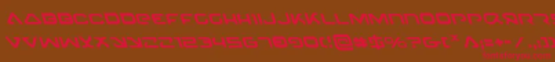 Шрифт 4114BlasterLeftalic – красные шрифты на коричневом фоне