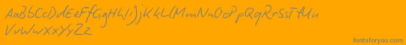 Więcej informacji o czcionce BiroScriptReduced Czcionka BiroScriptReduced – szare czcionki na pomarańczowym tle