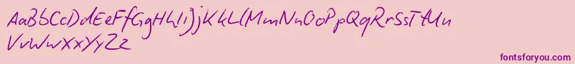 Lisätietoja BiroScriptReduced-fontista BiroScriptReduced-fontti – violetit fontit vaaleanpunaisella taustalla