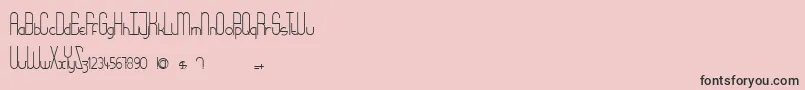 fuente Babydoll – Fuentes Negras Sobre Fondo Rosa