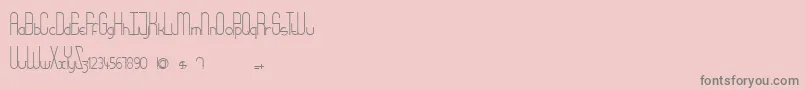 Police Babydoll – polices grises sur fond rose