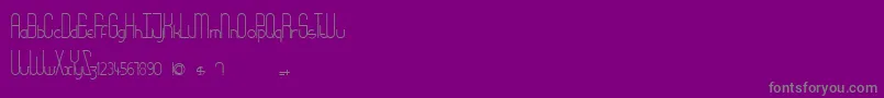 Babydoll Font – Gray Fonts on Purple Background
