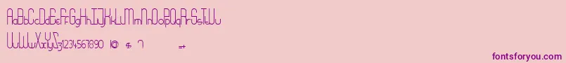 Babydoll Font – Purple Fonts on Pink Background