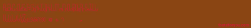 Babydoll Font – Red Fonts on Brown Background